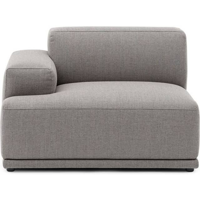 Muuto - Connect Soft Modular Sofa - Modules - Modulär soffa - Left Armrest (A) - Re-wool 128 - H: 69 x W: 104,4 x D: 99 x SH: 40 cm