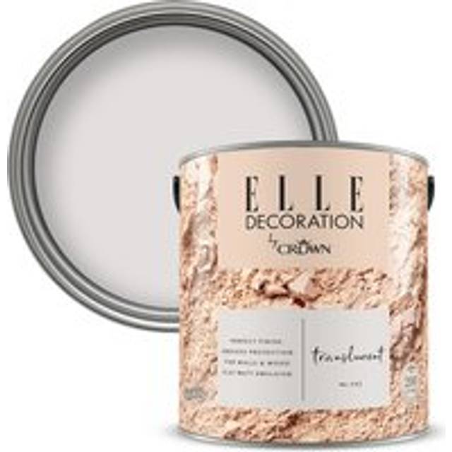 Elle Decoration Translucent 502 Flat Matt Emulsion Paint 2.5L - ELLE Decoration by Crown - Cream