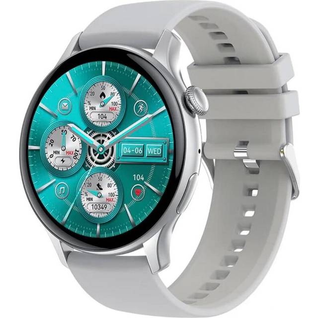 Smartwatch AMOLED Thin Body 1.43 Inch Full Health Monitor Smartwatch for Men Women Low Power Consumption Smartwatch Grey