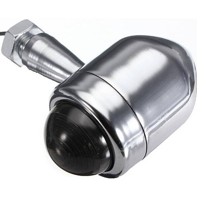 4pcs Smoked Lens Mini Bullet Bulb Turn Signal Front Rear Light For Harley