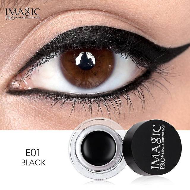 Imagic Waterproof 3-color Double-ended Folding Eyeliner Brush Eyeliner