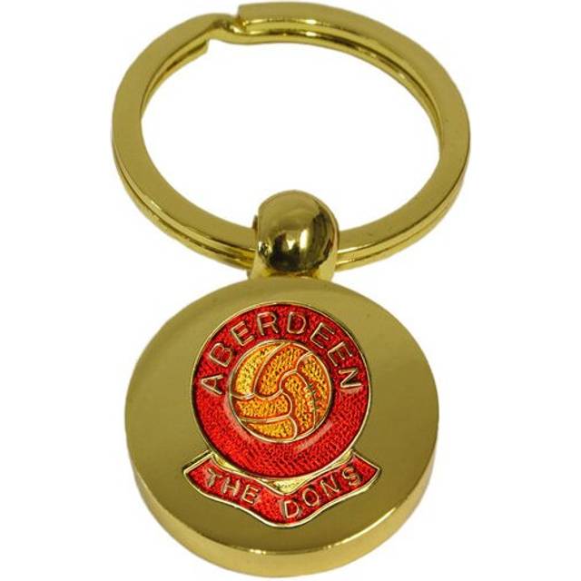 Aberdeen football club gold disc keyring