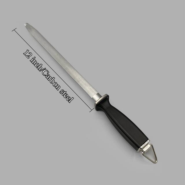 (a-12 inch Sharpening rod) 1pcs Knife Sharpening Rod Diamond Knife Sharpener with ABS Handle Sharpener Sharpening Steel Convenient and Quick Kitchen T