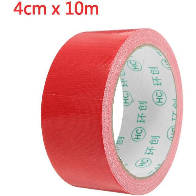 (4cm*10m) Red Cloth Duct Tape PE Coated Waterproof Strong Adhesive Carpet Tape 2 Sizes