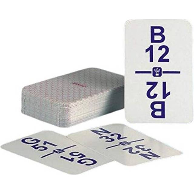 "Regal Games Bingo Calling Card Deck with Durable Plastic Coating, High Contrast, Standard Size 4.5"" x 3.5"", 75 Cards"