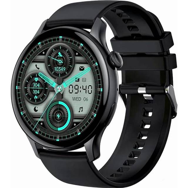 Smartwatch AMOLED Thin Body 1.43 Inch Full Health Monitor Smartwatch for Men Women Low Power Consumption Smartwatch Black