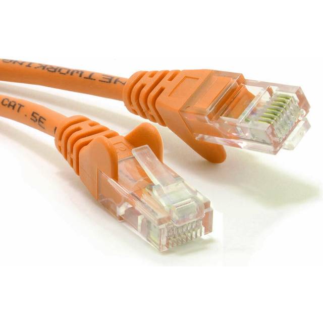 kenable Orange Network Ethernet RJ45 Cat5E CCA UTP PATCH 26AWG Cable Lead 1m