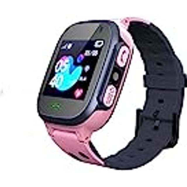 QoFina Barn Smartwatch LBS Tracker, musik Kids Smart Watch, SOS, 1,44 tums LCD-pekskärmsklocka med digitalkamera, spel, väckarklocka för pojkar flickor student