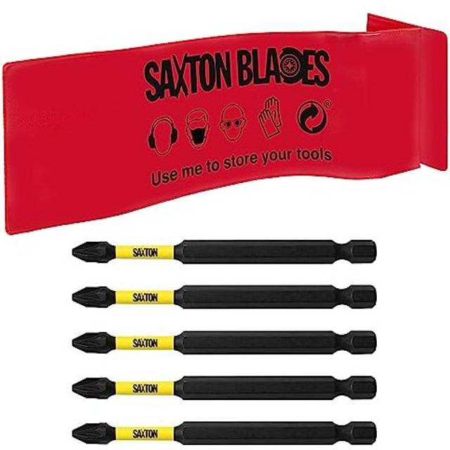 5X Saxton PZ2 89mm Long Magnetic Impact Duty Pozi-Drive Screwdriver Drill Driver Bits for Dewalt Milwaukee Bosch Makita etc