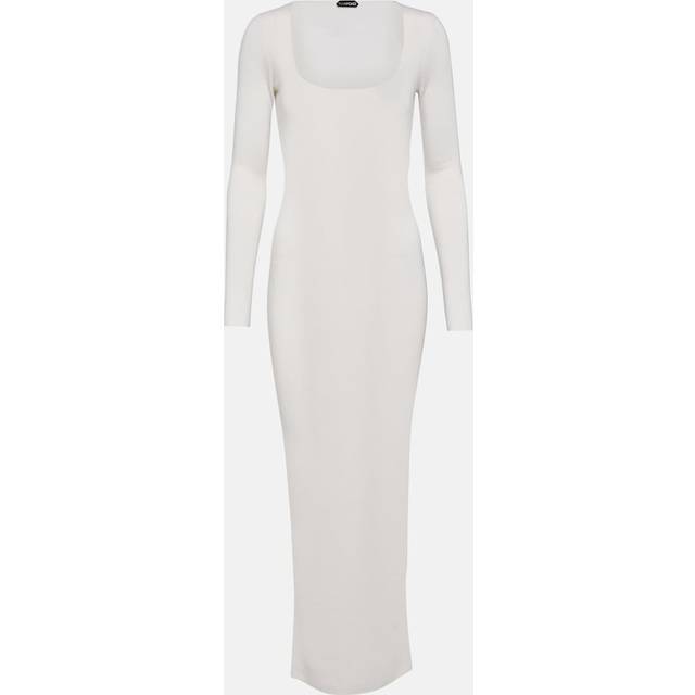 Tom Ford Cashmere and silk maxi dress - white (UK 6)