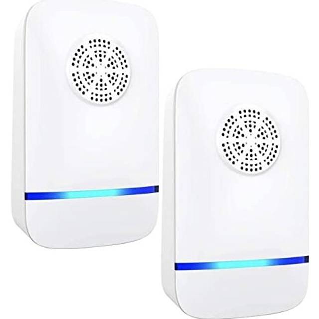Ultrasonic Pest Repeller, (2 Pack), Indoor Plug-In Pest Repellent for Mice, Rats, Rodents, Spiders, Mosquitos, Cockroaches, Pest Control Safe for
