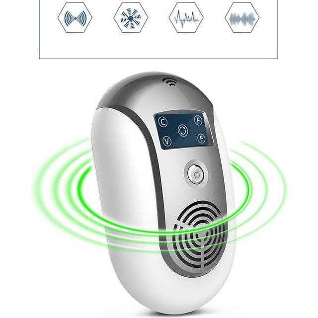 Loskii Ultrasonic Electronic Pest Insect Repeller Anti Mouse Mosquito Dispeller Cockroach 8 Frequencies Rodent Bug Controller Killer for Home