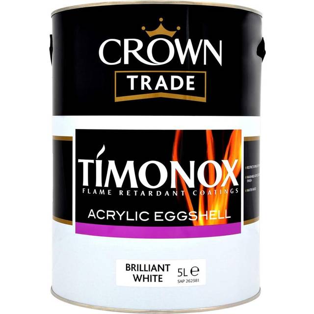 Crown Trade - Timonox Acrylic Eggshell Brilliant White 5L