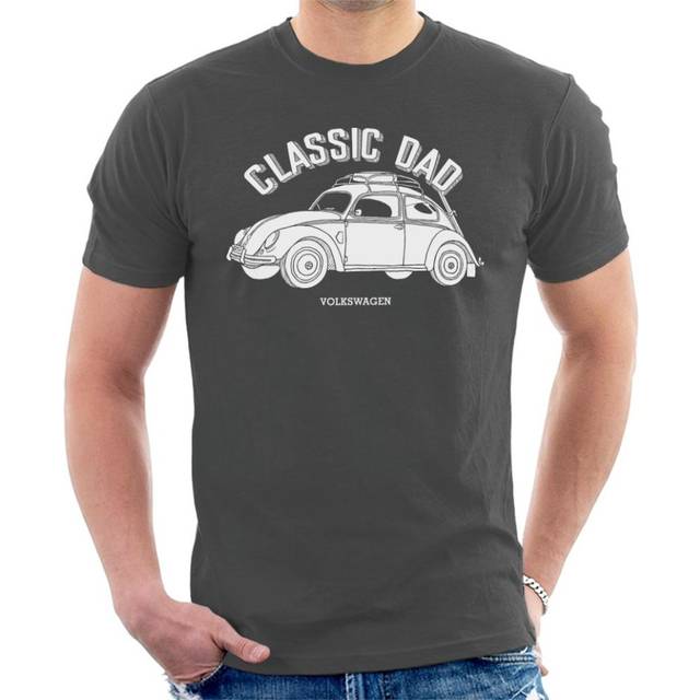 Classic Dad Beetle Fathers Day T-Shirt - Dark Grey - M
