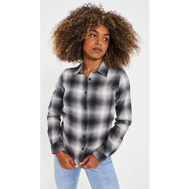 Womens &#039;CHEVIOTTI&#039; Flannel Shirt - SHADOW CHECK - Size 18 / Shadow Check