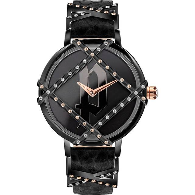 Police, Watches, male, Black, ONE SIZE, Stylish Leather Watch Rila