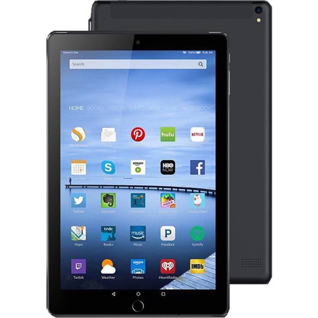 10.1 Inch Tablet Pc Dual SIM 4G Phone Tablet WIFI Android 8.1 Tablet with 4G RAM and 64GB ROM Phone Pad Tablet, Black