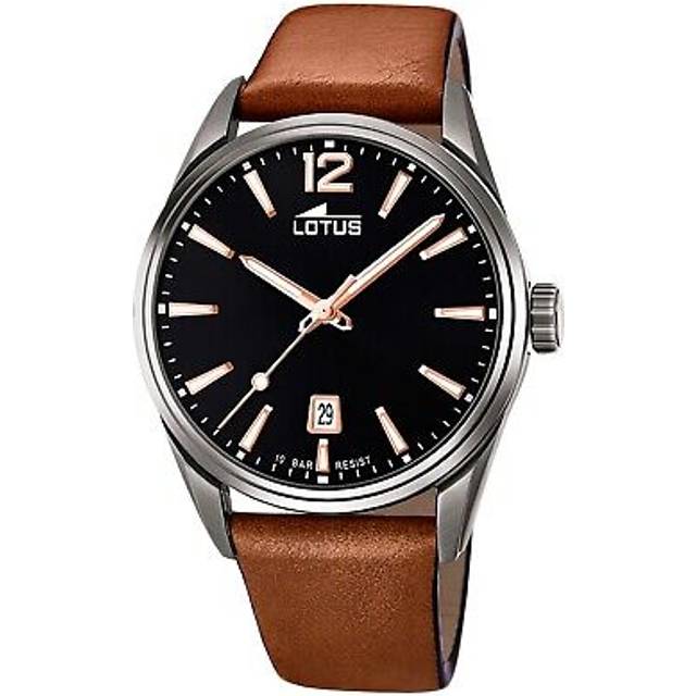 Lotus Herrklocka 18685/2 Chrono Svart/Läder Ø42 mm