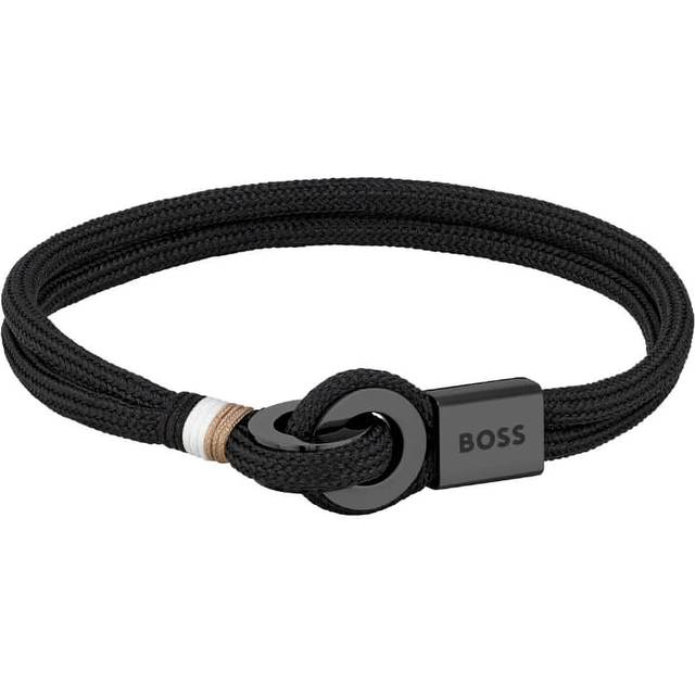 Boss Jewellery  Mens&apos; Thad Nylon Black Cord Bracelet
