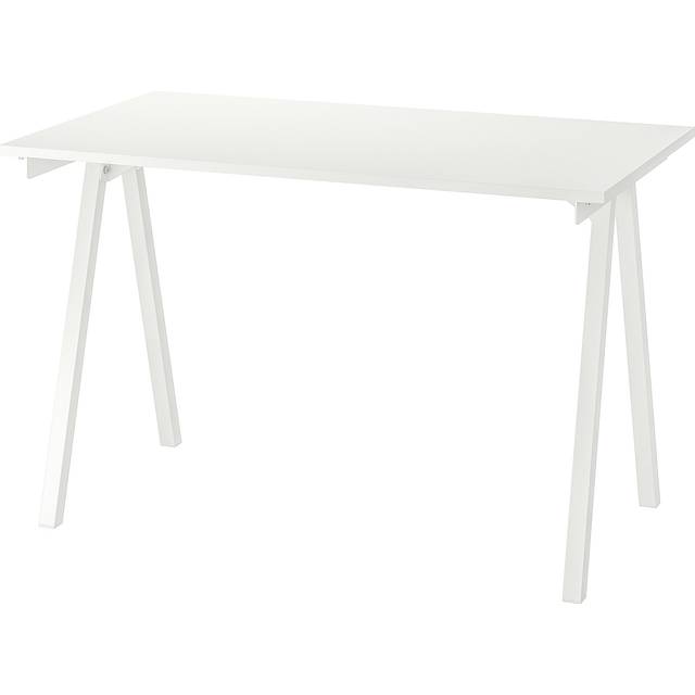TROTTEN skrivbord, vit, 120x70 cm