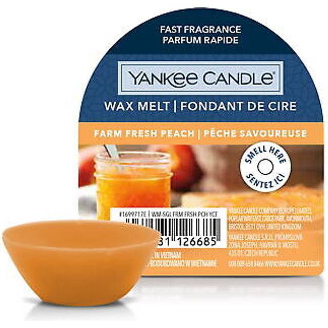Yankee Candle Wax Melt, Farm Fresh Peach - 22g - Orange