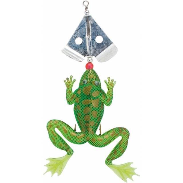 Groda med roterande sked 130mm 15g green/gold
