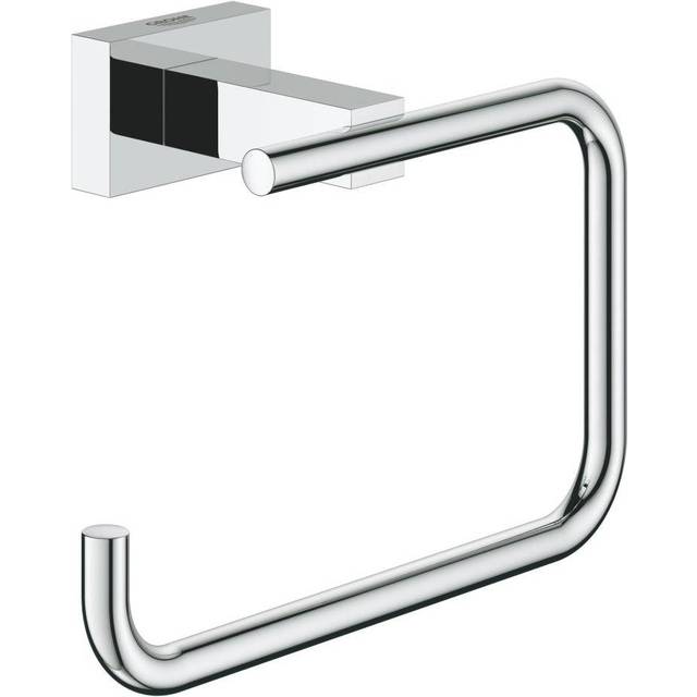 GROHE 40507001 Essentials cube Wall Mounted Roll Holder Silver