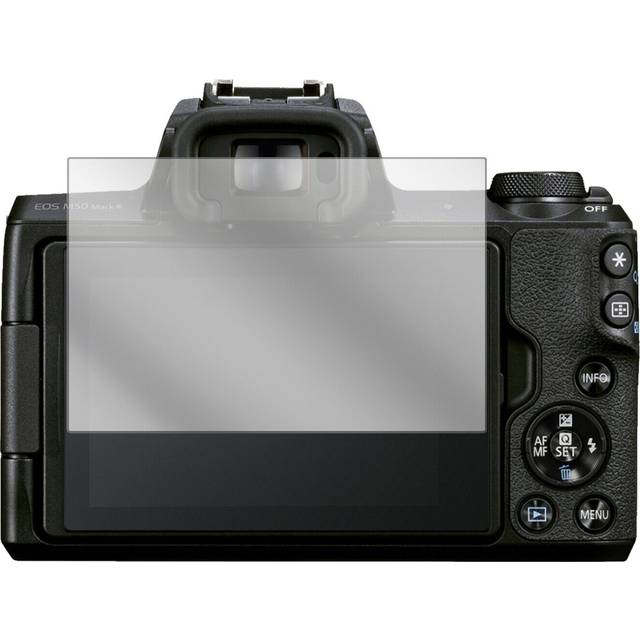2x screen protector for canon eos m50 mark ii protection crystal clear dipos