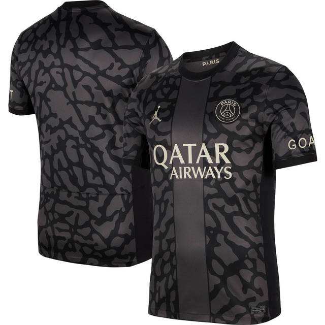 '23-'24 PSG Paris Saint Germain Third Shirt Men's Black Polyester Made By: Nike