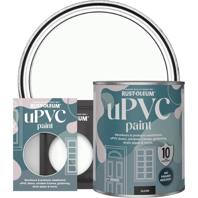 Rust-Oleum uPVC Paint, Gloss Finish - MOONSTONE - 10ml - White