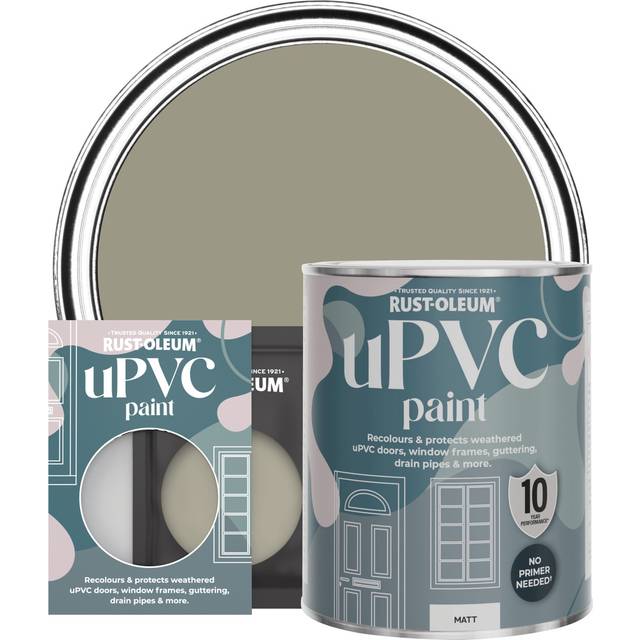 Rust-Oleum uPVC Paint, Matt Finish - Grounded - 10ml - Green