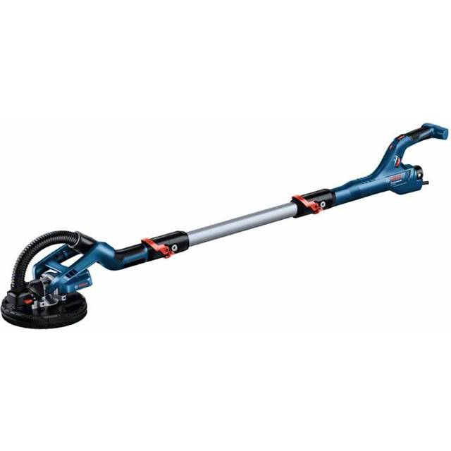 Bosch Professional väggslip GTR 55-225 (550 watt, sliprondell-Ø 215 mm, inkl. 1 x slippapper M480, 1 x mjuk sliprondellsats, 3 x kabelklämmor, i hantverkarväska), blå