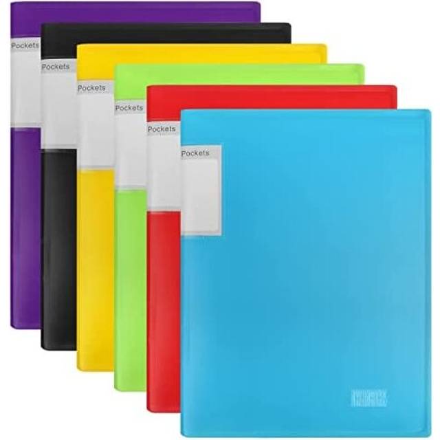 Presentation Display Book A4 Display Folder - 30 Pockets Project Folder Polly Pocket Folder with Sleeve (6 Colour)