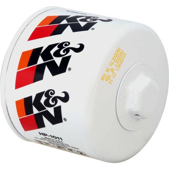 K&n oil filter with spin-on style durable high flow premium media hp-1011