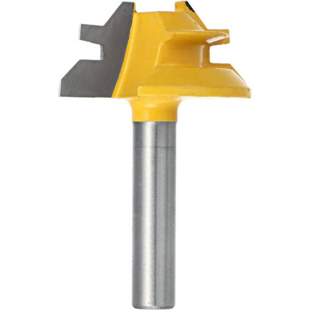 (8*2) 1/4 Inch 6.35/8mm Shank 45 Degree Lock Miter Router Bit Tenon Milling Cutter Woodworking Tool For Wood Tools