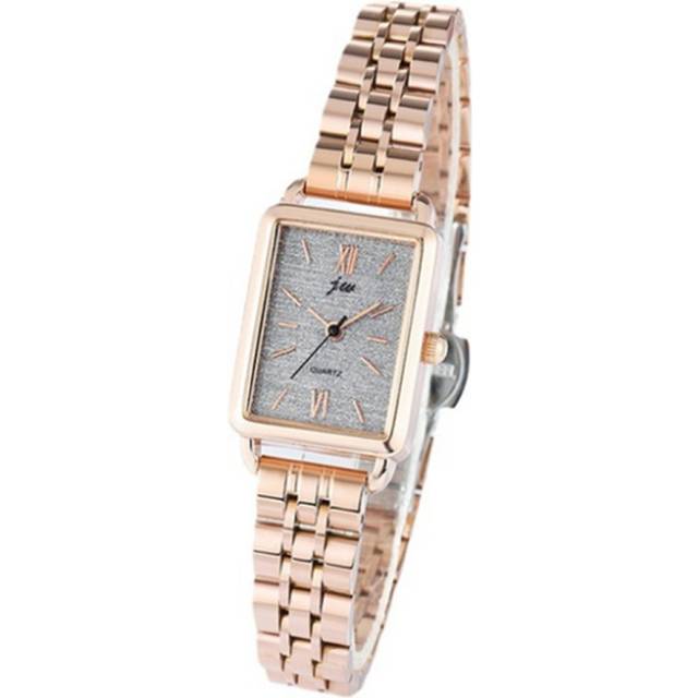 W66 Silver Ladies Small Square Watch Casual All-match Steel Band Watch Quartz Waterproof Watch Girls Decorative Watch Jewelry