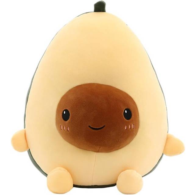 (60cm) Cute Avocado Stuffed Plush Toy Soft Baby Doll Cartoon Fruit Pillow Sofa Cushion for Kids Birthday Gift