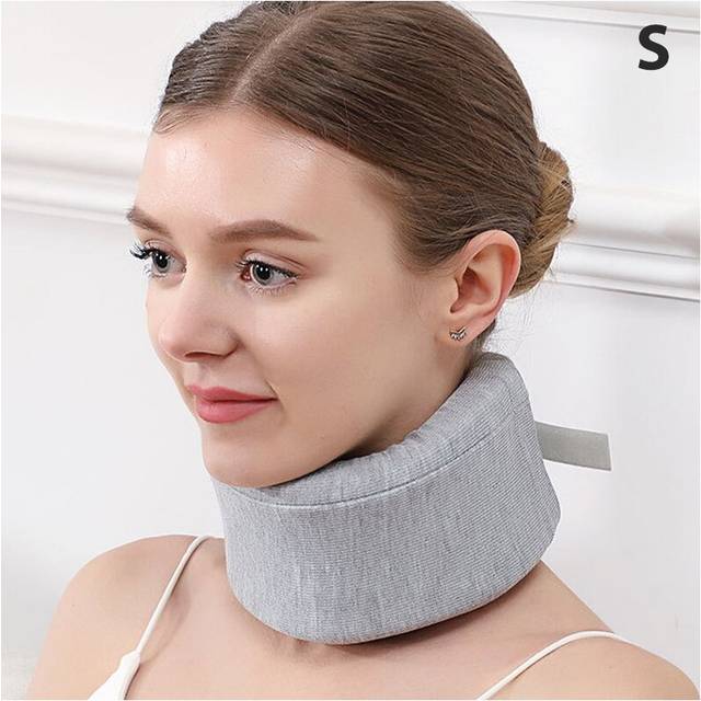 (a-S) 1pc S/M/L Adjustable Foam Health Care Neck Braces Collar Neck Support Dislocation Fix Cervical Pain Relief Posture Corrector