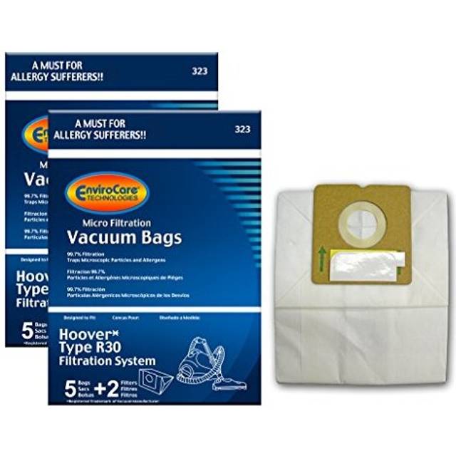 EnviroCare Replacement Micro Filtration Vacuum Cleaner Dust Bags Designed to Fit Hoover R30 Canisters. 5 bags and 2 Filters