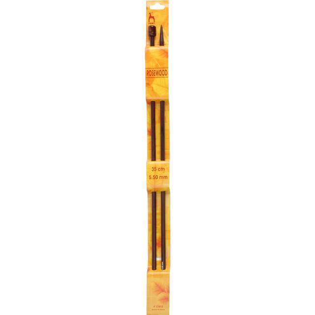 Pony Rosewood 35cm Knitting Needles - 35cm x 5.50mm (P33812)