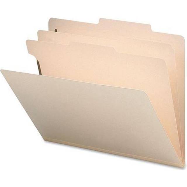 Business Source 6-Part Manila Classification Folders
