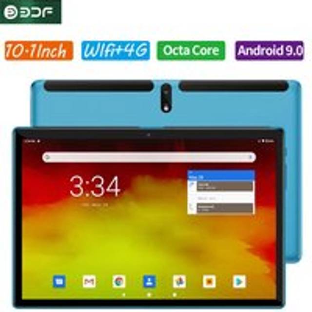 10.1 Inch Android Tablet Mobile Phone SIm Card 4G 3G Android11 Tablet Octa Core Tablet PC Computer Tab Tab add cover case blue
