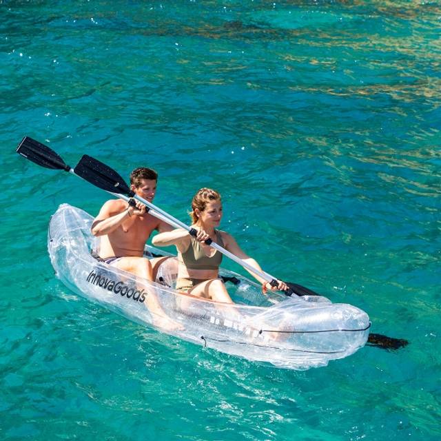 Innovagoods Inflatable transparent kayak with accessories
