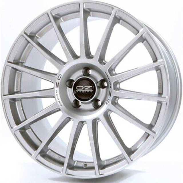 OZ Racing All-Terrain Superturismo Dakar Alloy Wheels in Matt Silver Set of 4 - 20x8.5 Inch ET30 5x112 PCD 79mm Centre Bore Matt Race Silver Black Lettering, Silver