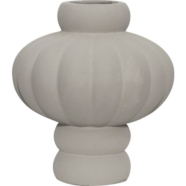 Louise Roe - Balloon Vase 08 - Vas - Sanded Grey - Ø10-26 x H30 cm