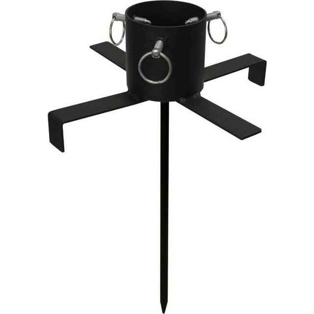 STAR TRADING Julgransfot utomhus 47x36cm svart