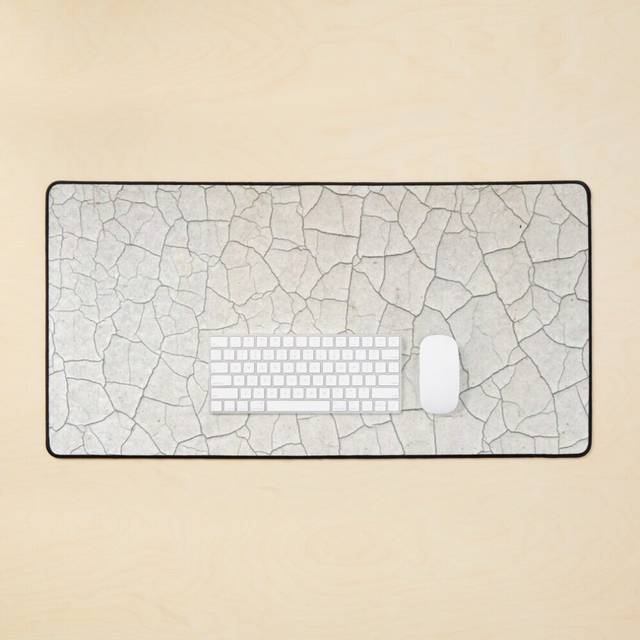 Desk Mat Destressed Wall landscaping art illustration Computer painting pattern celestial decor aesthetic floral Large Gaming Mouse Pad 35x16 inch
