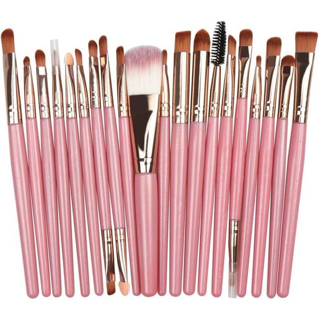 20Pcs Women Makeup Brush Set Eyeshadow Foundation Blush Concealer Face Eye Brushes Brush Sets