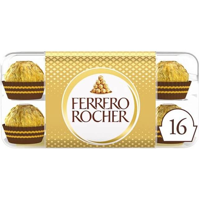 Ferrero Rocher Chocolate Pralines Gift Box 16 Pieces 200g (Pack Of 1)