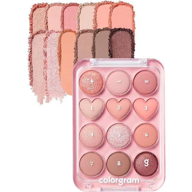 colorgram - Pin Point Eyeshadow Palette - 4 Types #01 Peach + Coral